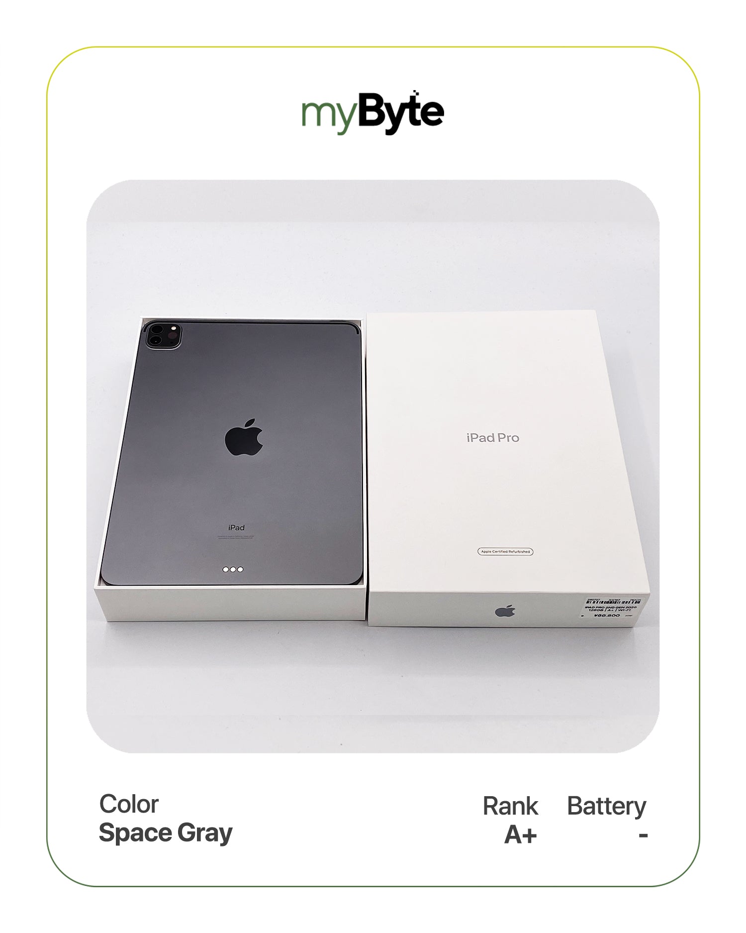 iPad Pro 2nd Gen 2020 128GB (Wi-Fi) myByte International