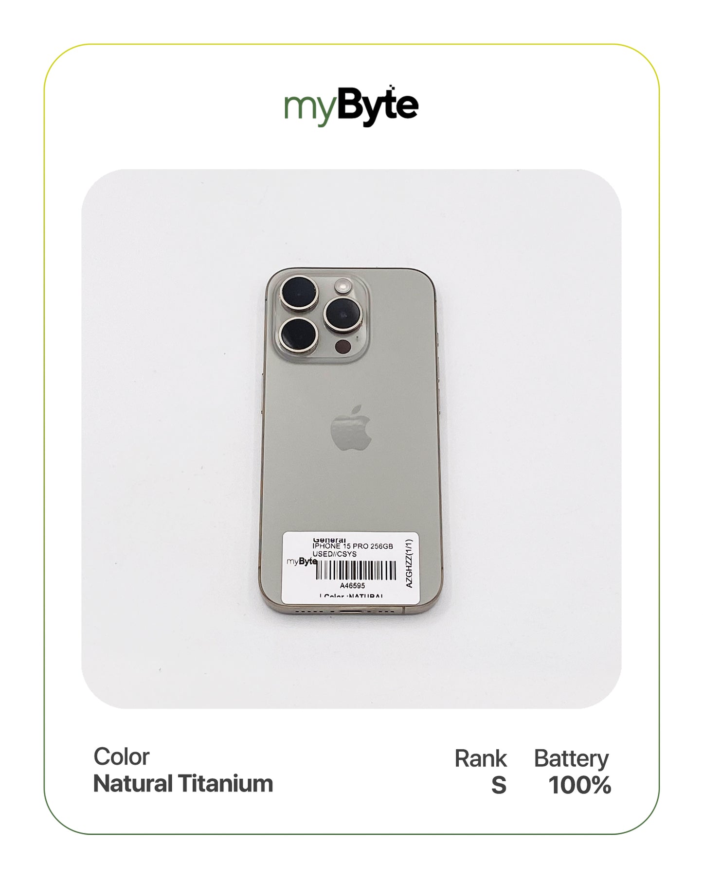 iPhone 15 Pro 5G 256GB (SIM Free)