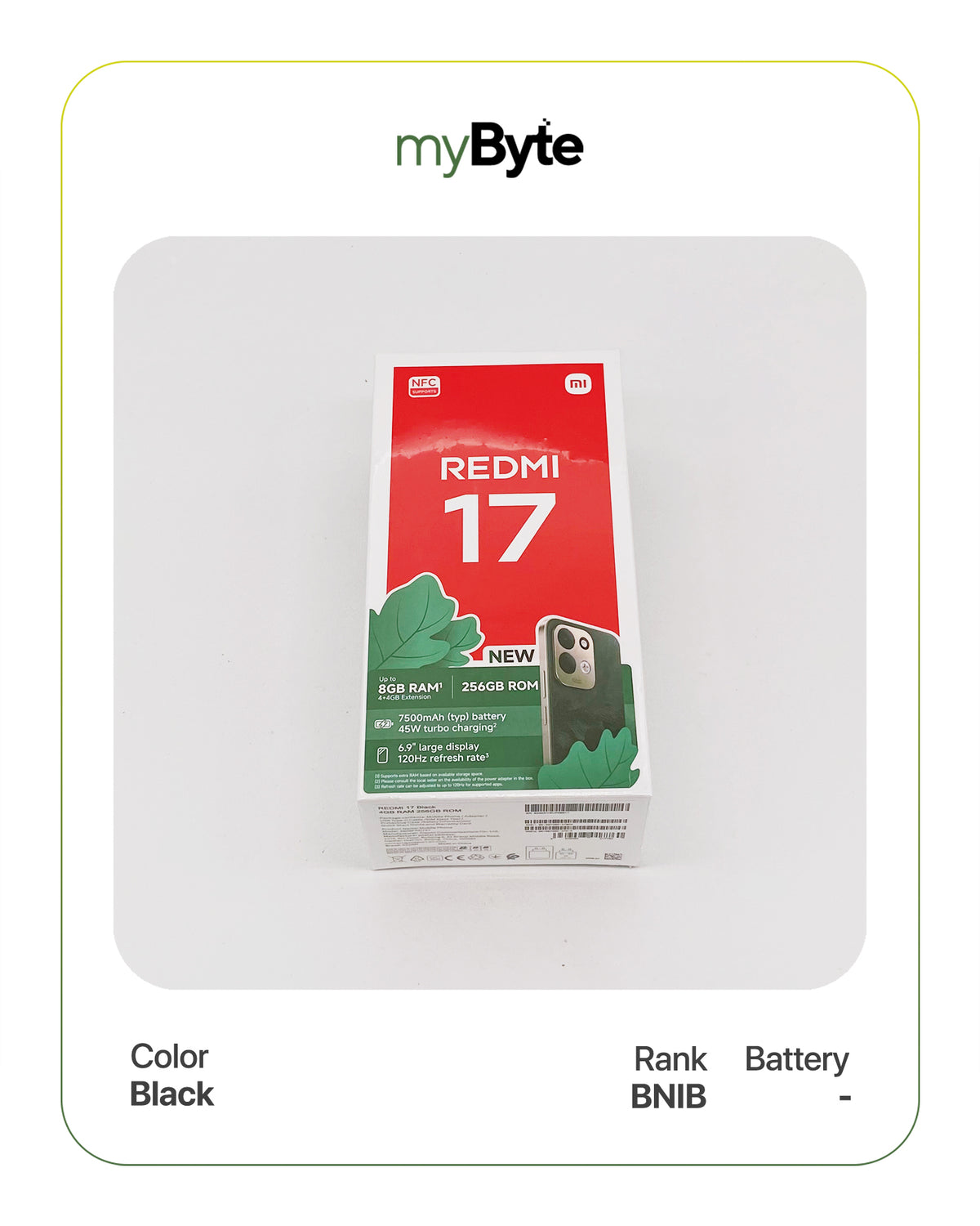 Redmi 17 256GB (SIM Free) myByte International