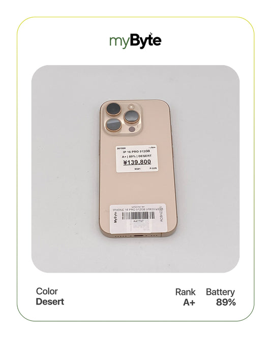 iPhone 16 Pro 5G 512GB (SIM Free) myByte International