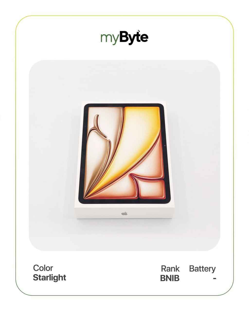 iPad Air M4 11-inch 2026 256GB (Wi-Fi) Starlight myByte International