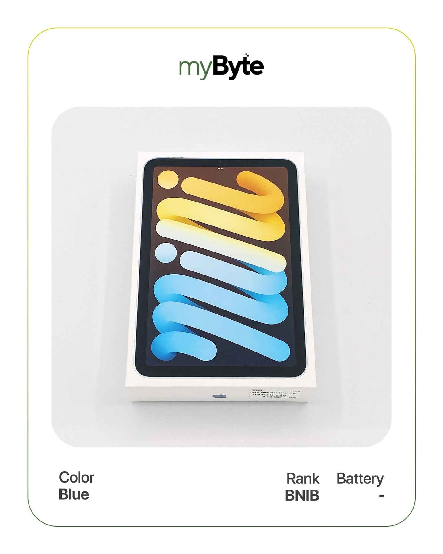iPad Mini (A17 Pro) 2024 128GB (Wi-Fi) Blue myByte International
