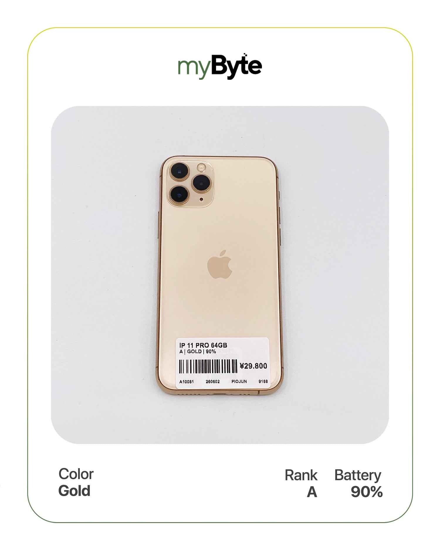iPhone 11 Pro 256GB (SIM Free) myByte International