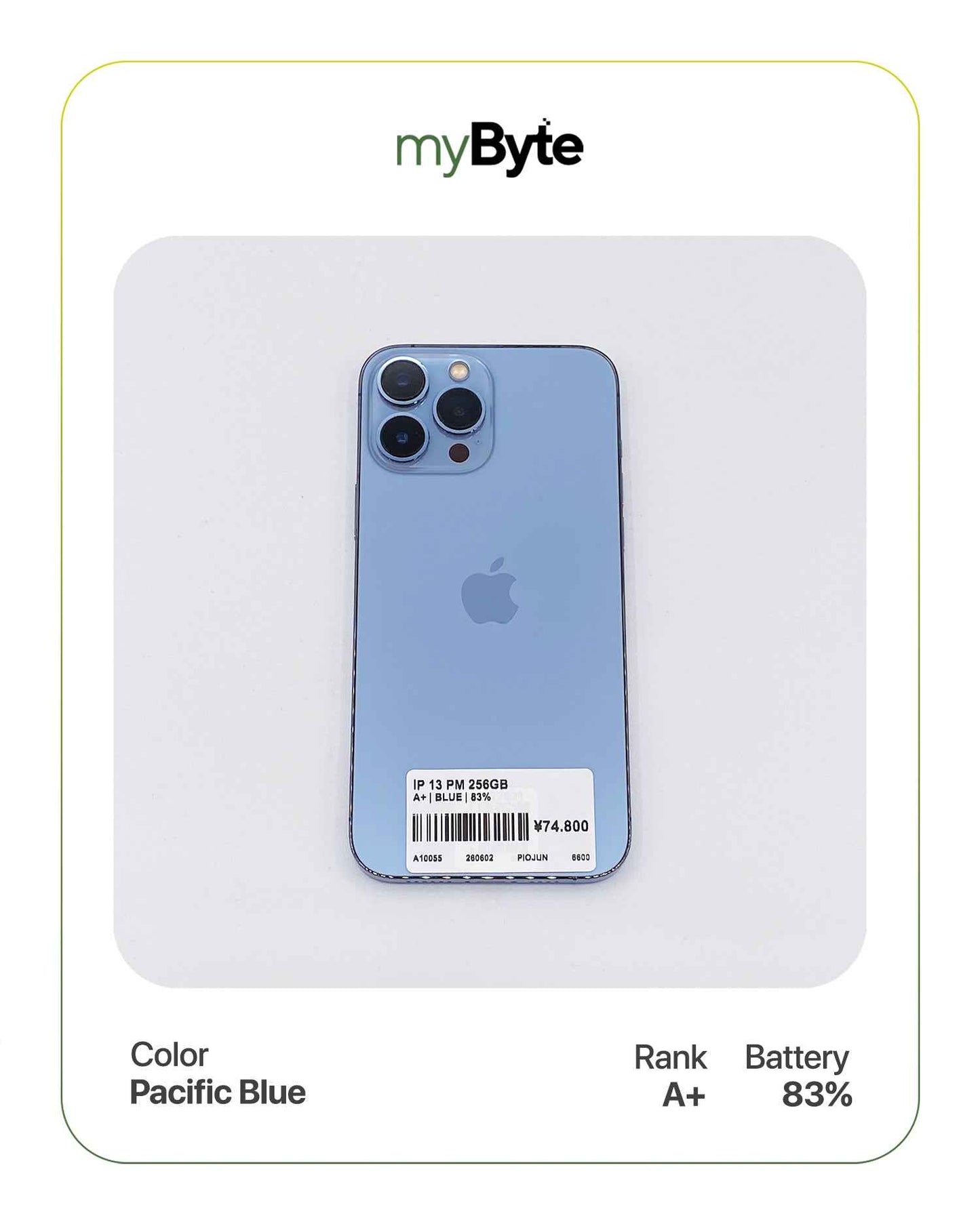 iPhone 13 Pro Max 5G 256GB (SIM Free) myByte International
