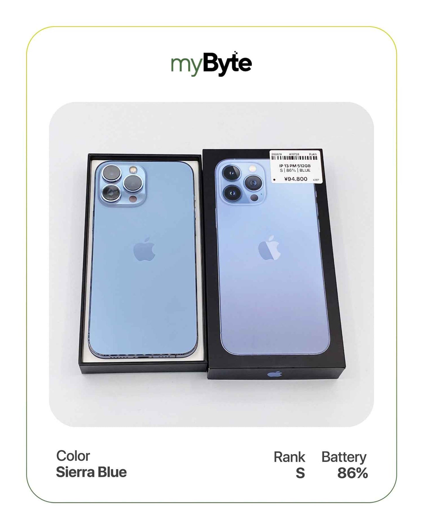 iPhone 13 Pro Max 5G 512GB (SIM Free) myByte International
