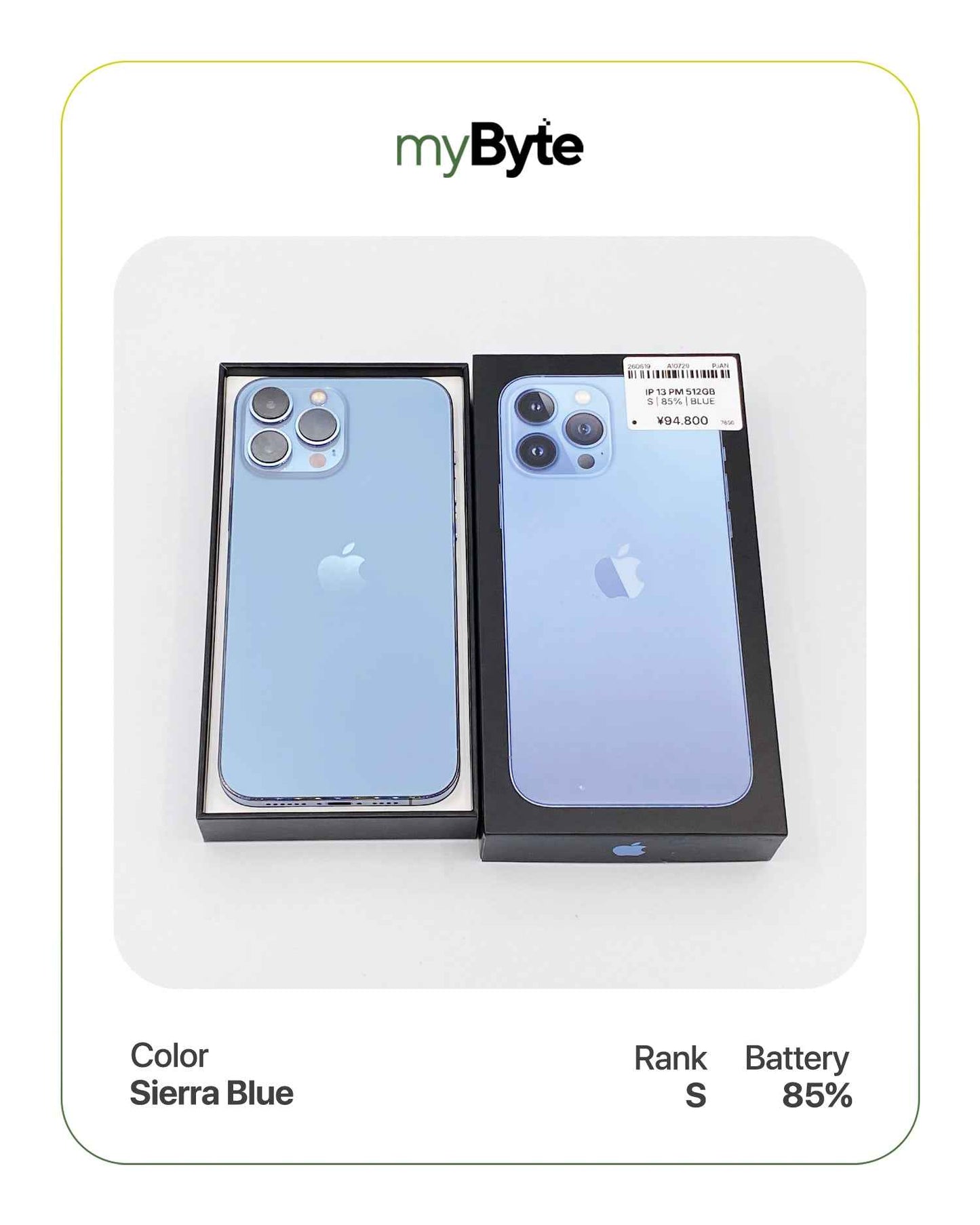 iPhone 13 Pro Max 5G 512GB (SIM Free) myByte International