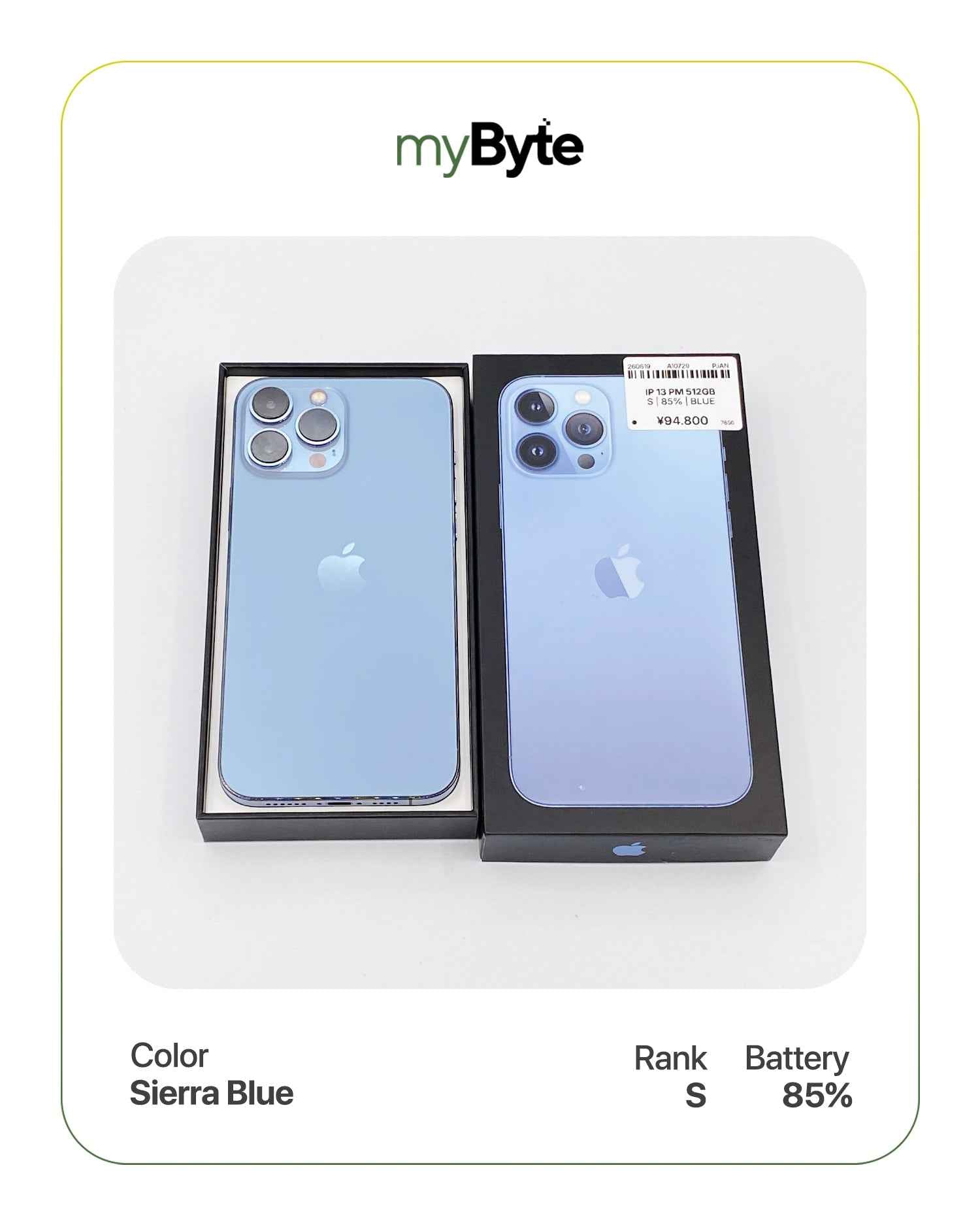 iPhone 13 Pro Max 5G 512GB (SIM Free) myByte International