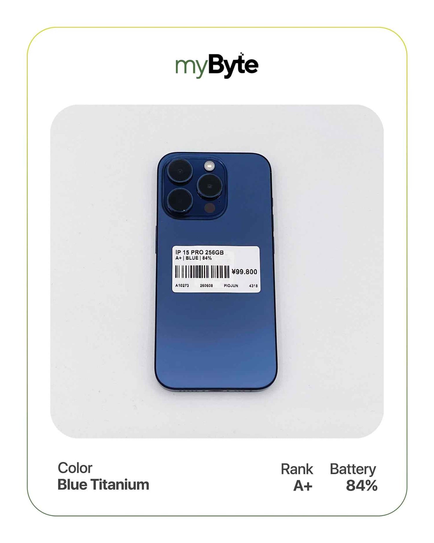 iPhone 15 Pro 5G 256GB (SIM Free)