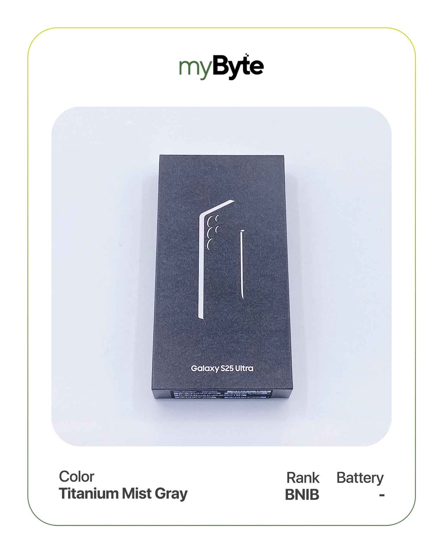 Samsung Galaxy S25 Ultra 5G 1TB Silent Camera (Dual SIM) myByte International