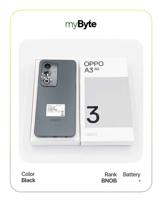 OPPO A3 5G 128GB (Sim Free) Black SIM Free myByte International