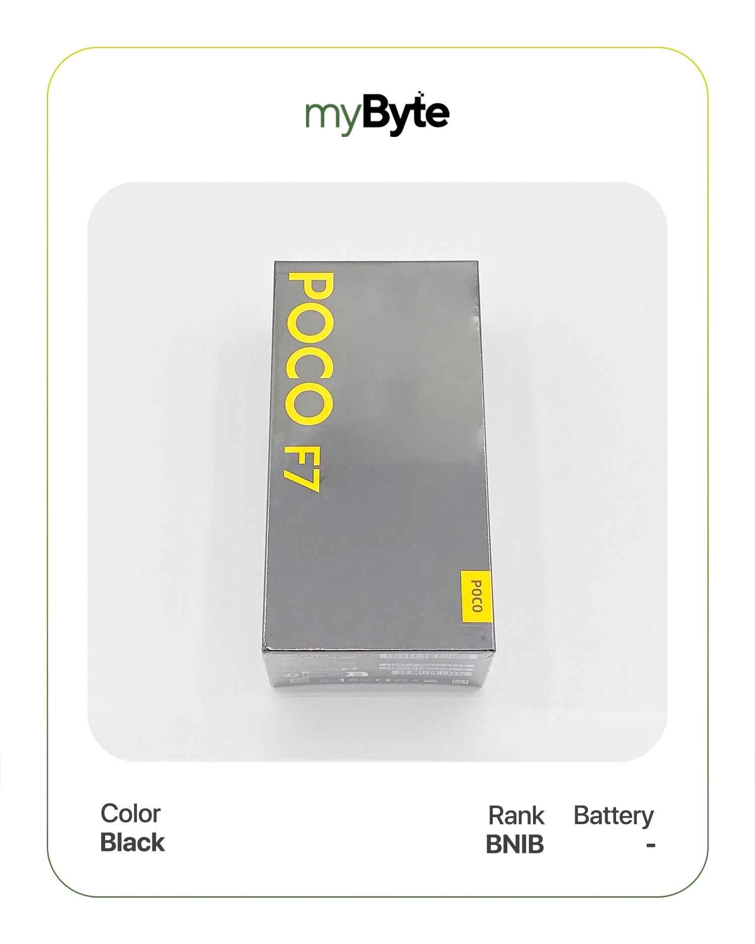 Xiaomi POCO F7 512GB (SIM Free) Black SIM Free myByte International
