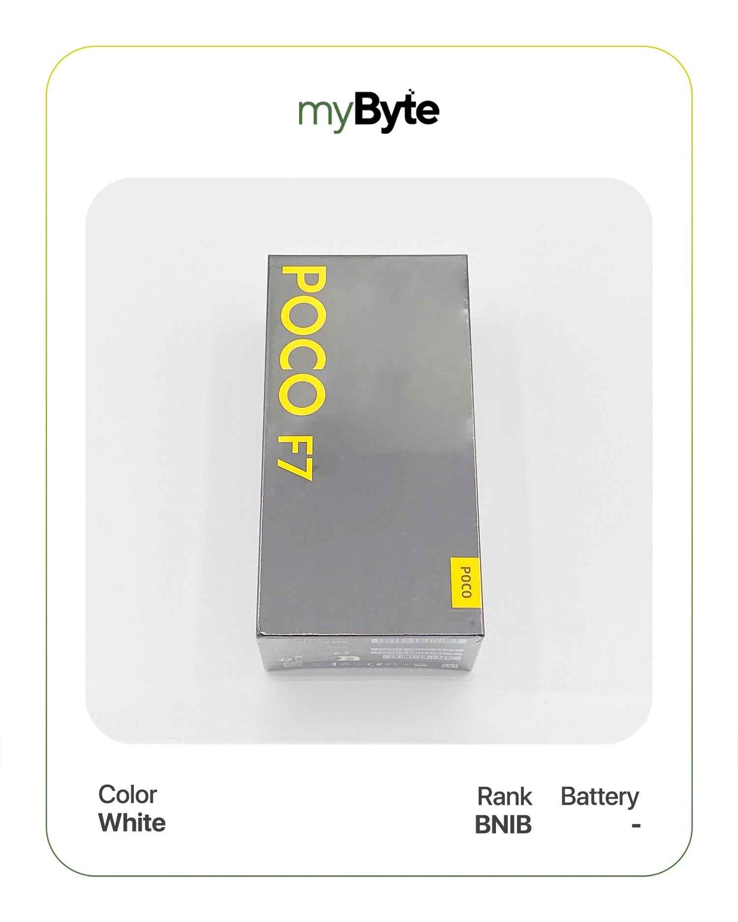 Xiaomi POCO F7 512GB (SIM Free) White SIM Free myByte International