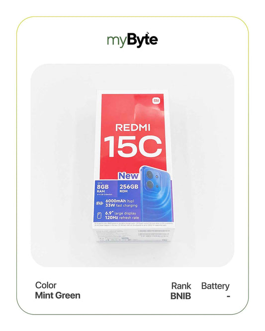 Redmi 15C 256GB (SIM Free) Mint Green SIM Free myByte International