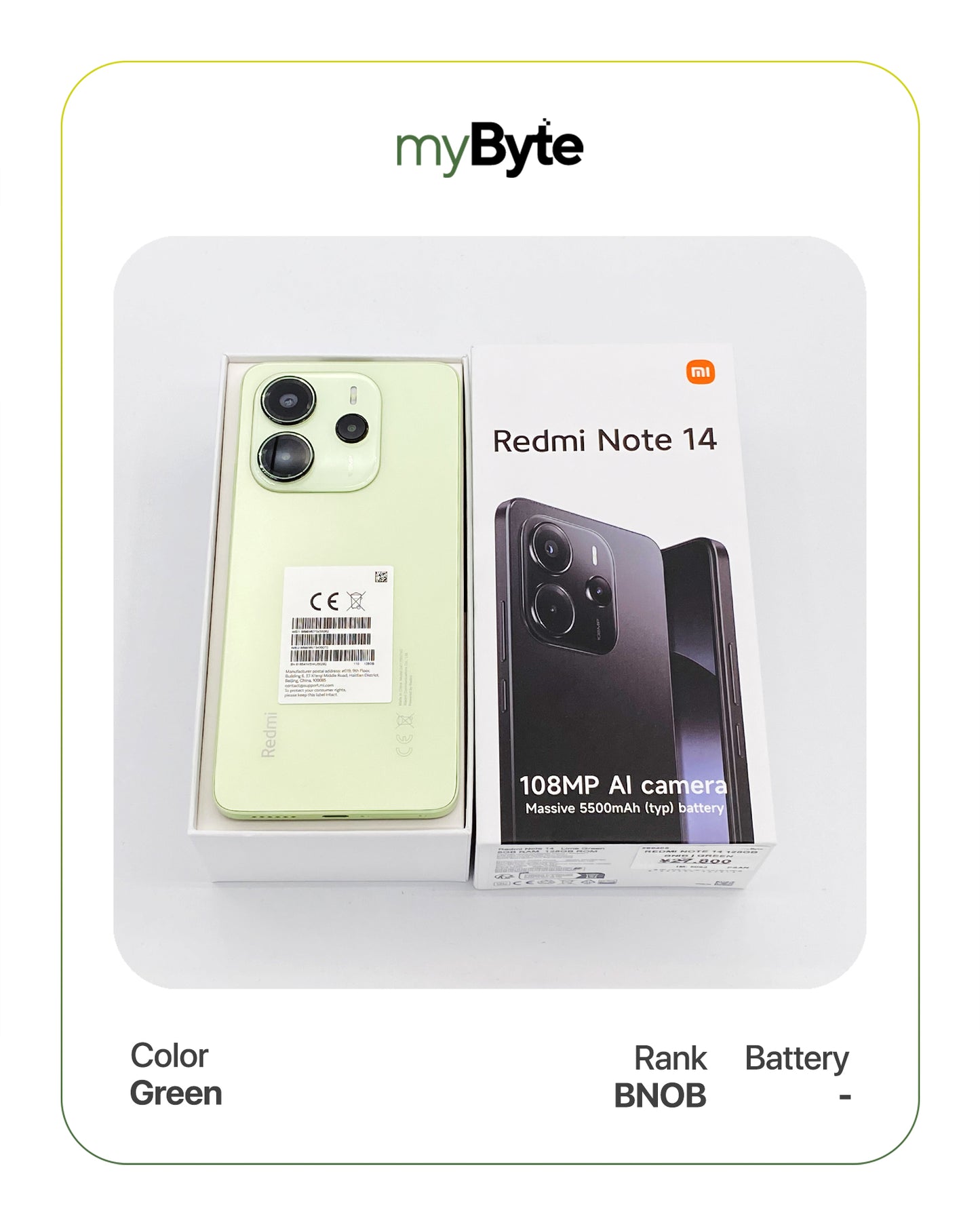Redmi Note 14 128GB Silent Camera (Dual SIM)