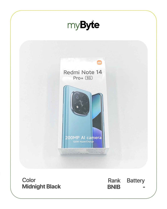 Redmi Note 14 Pro+ 5G 512GB Silent Camera (Dual SIM) Midnight Black SIM Free myByte International