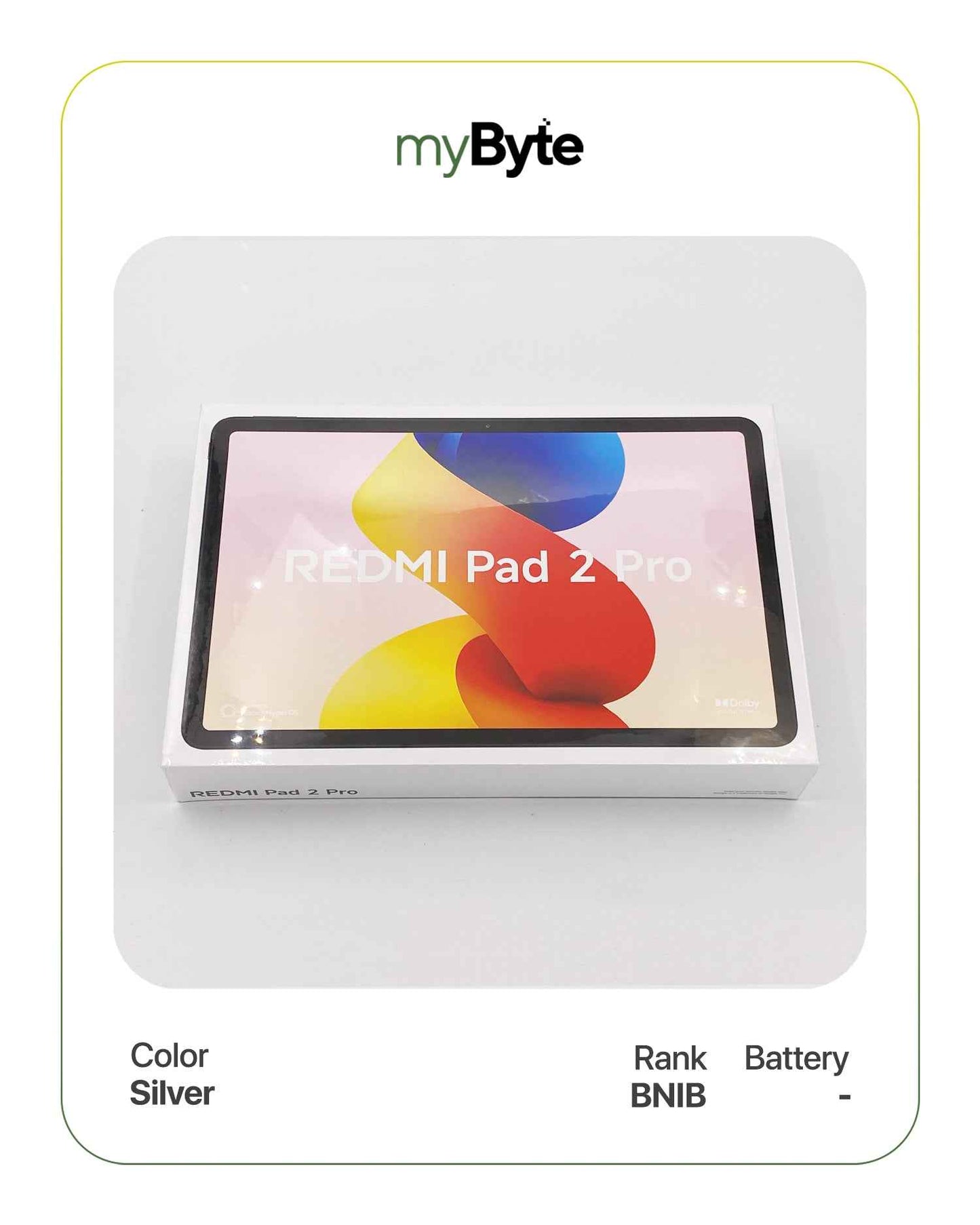 Redmi Pad 2 Pro 12.1-inch 128GB (Wi-Fi) Silver myByte International