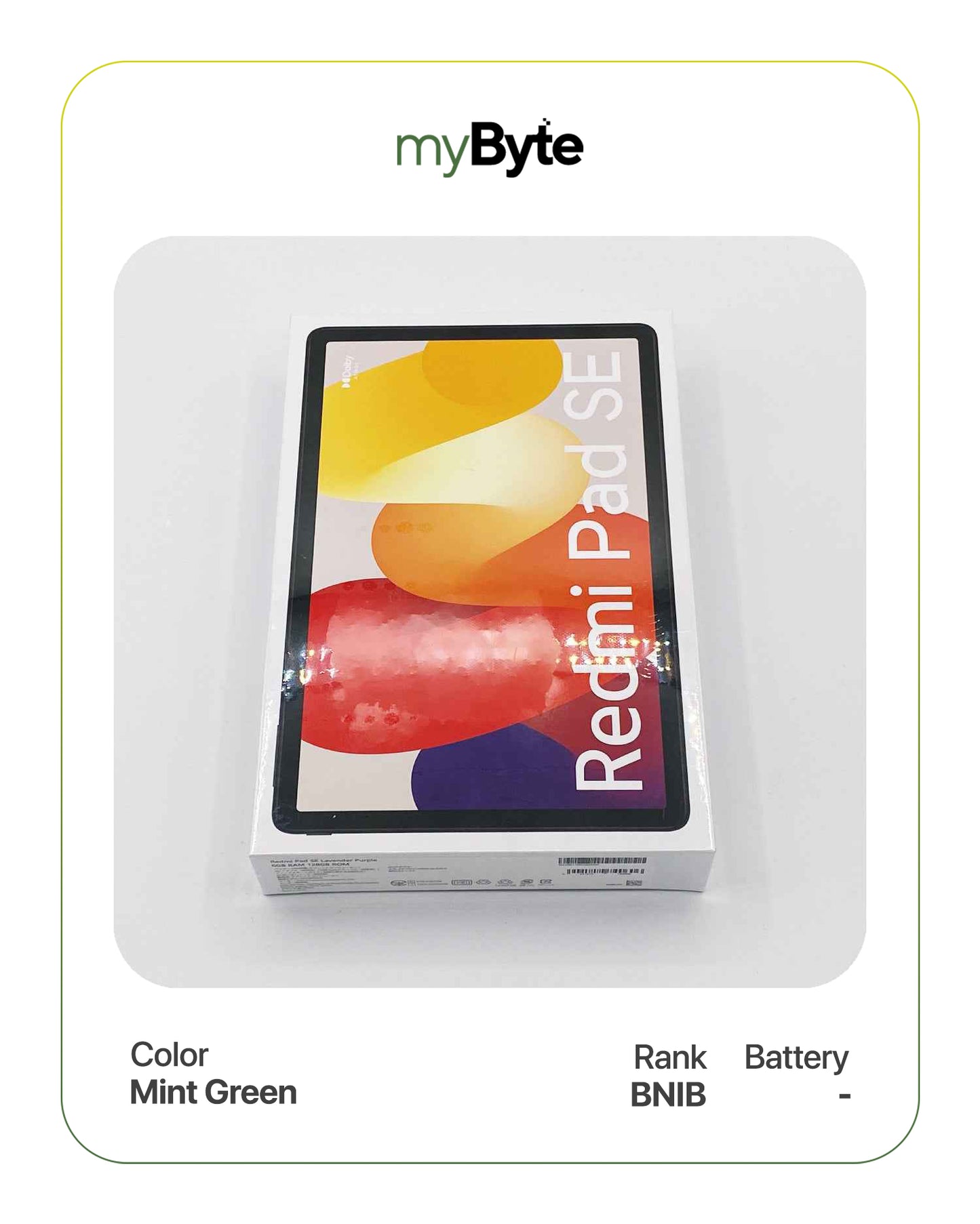 Redmi Pad SE 11-inch 128GB (Wi-Fi) Mint Green myByte International