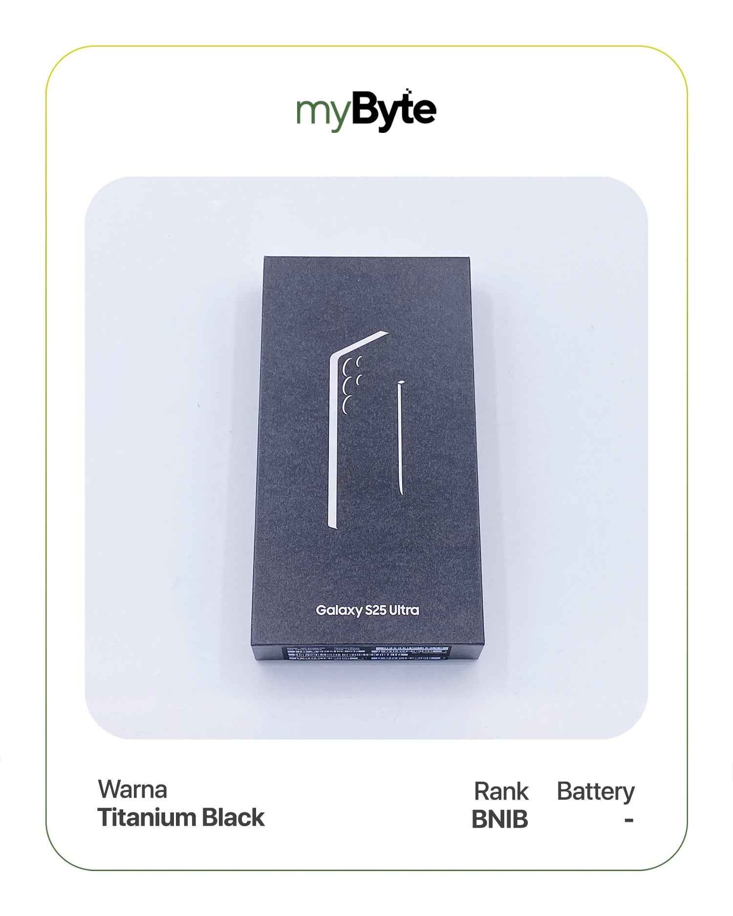 Samsung Galaxy S25 Ultra 5G 256GB Silent Camera (Dual SIM) Titanium Black SIM Free myByte International