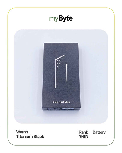 Samsung Galaxy S25 Ultra 5G 1TB Silent Camera (Dual SIM) Titanium Black SIM Free myByte International