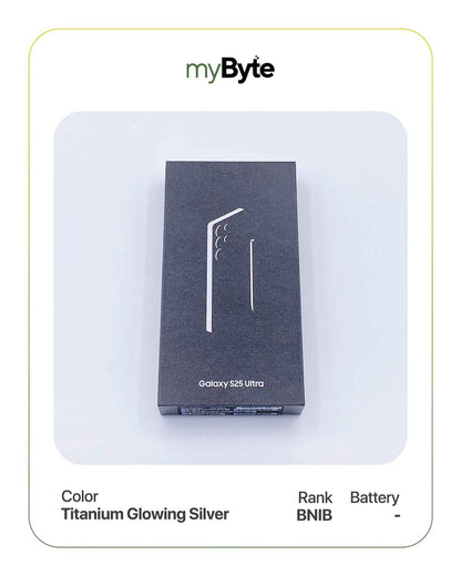 Samsung Galaxy S25 Ultra 5G 1TB Silent Camera (Dual SIM) Titanium Glowing Silver SIM Free myByte International
