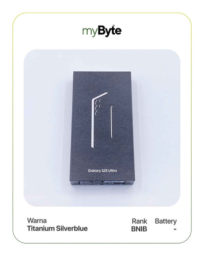 Samsung Galaxy S25 Ultra 5G 1TB Silent Camera (Dual SIM) Titanium Silverblue SIM Free myByte International