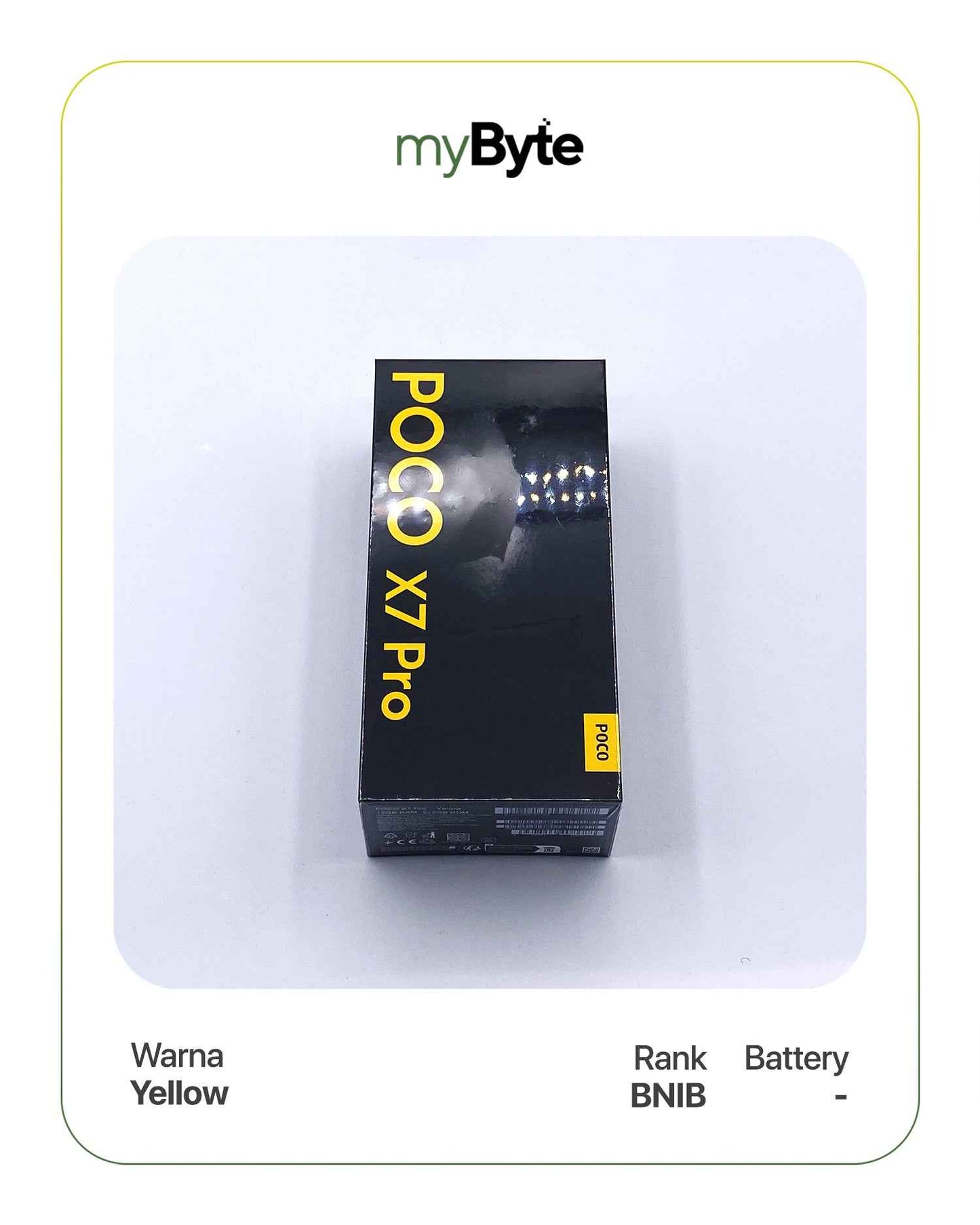 POCO X7 Pro 512GB Silent Camera (Dual SIM) Yellow SIM Free myByte International